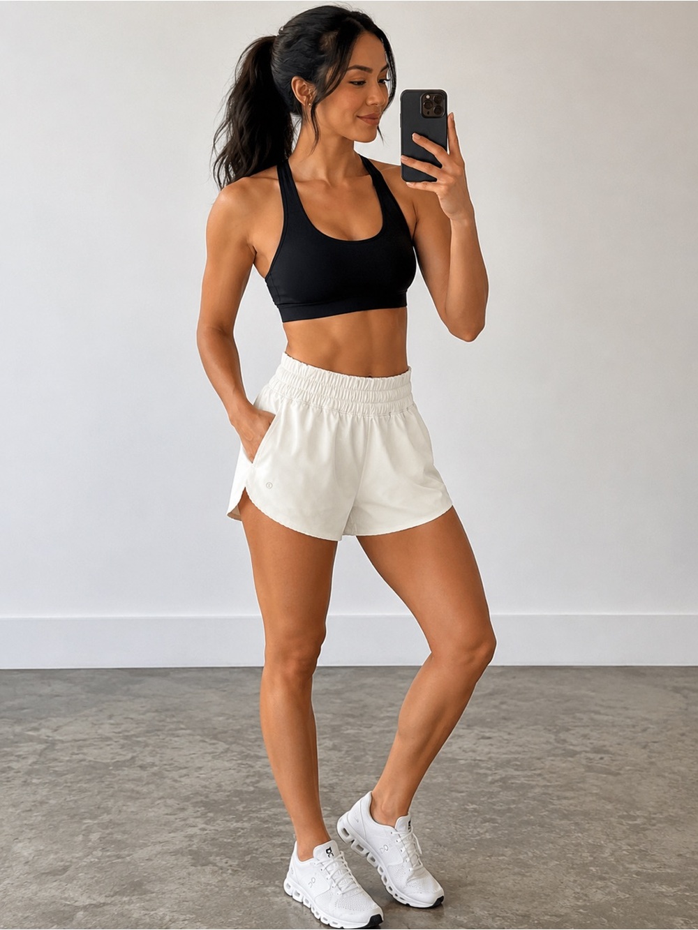 Lululemon white shorts